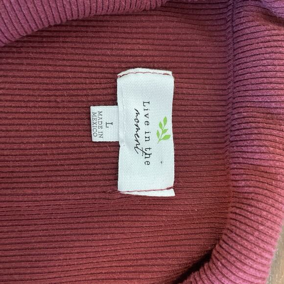 NWT Live In The Moment Ribbed Bodysuit Size Large Y2K Streetwear Grunge Punk 90s - Picture 11 of 11